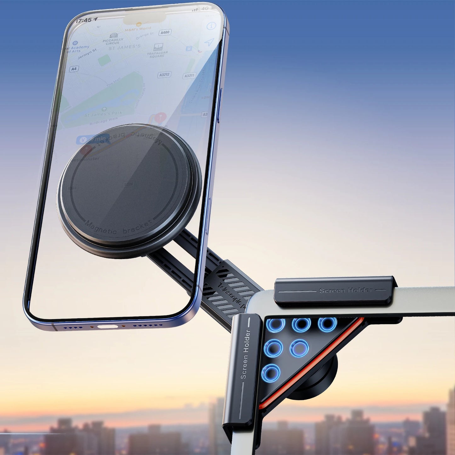 Eary Car Phone Mount 360°Adjustable