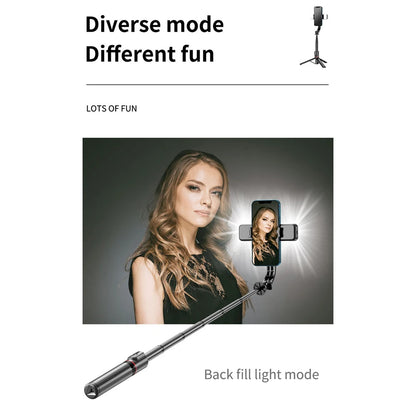 Extended Foldable Wireless Bluetooth Selfie Stick Tripod