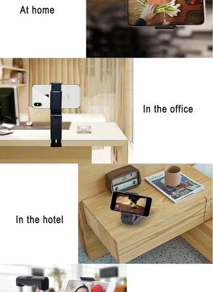 Airplane Phone Holder Portable Travel Stand Desk Flight Foldable