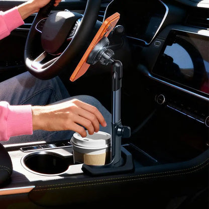 2-In-1 Height-adjustable Car Cup Mount Holder 360° Rotation