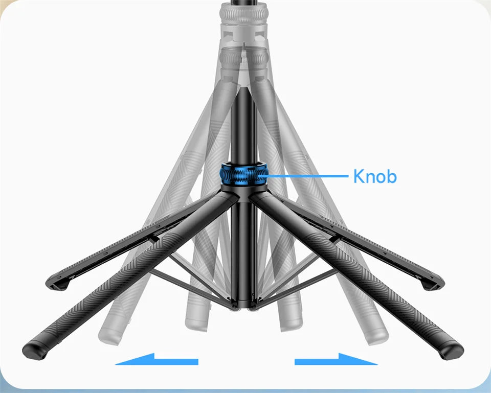 FANGTUOSI 360 Rotation Gimbal Stabilizer ,Selfie Stick Tripod