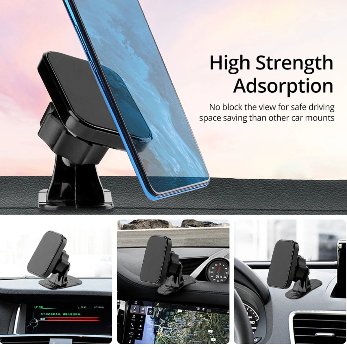 Magnetic Car Phone Holder Stand 360 Degree Mobile