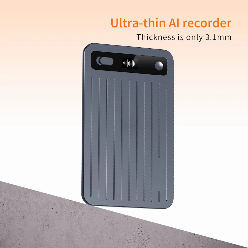 Ultra-thin AI Dual Mode Recorder Chatgpt AI Card Recorder