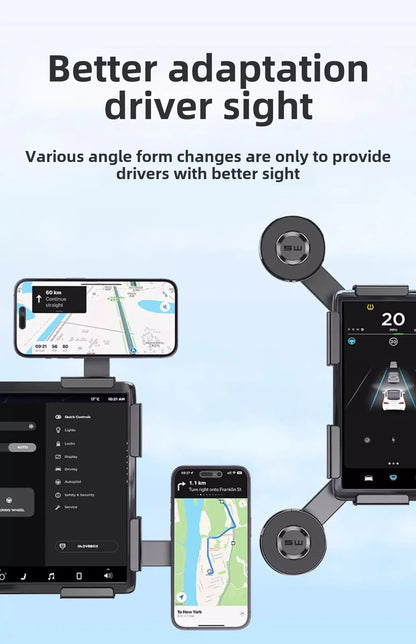 Magnetic Car Phone Holder Car Display Screen Side Rotation