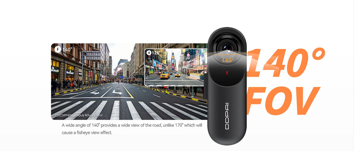 DDPAI Mola N3 Pro Dash Camera Driving Vehicle Cam