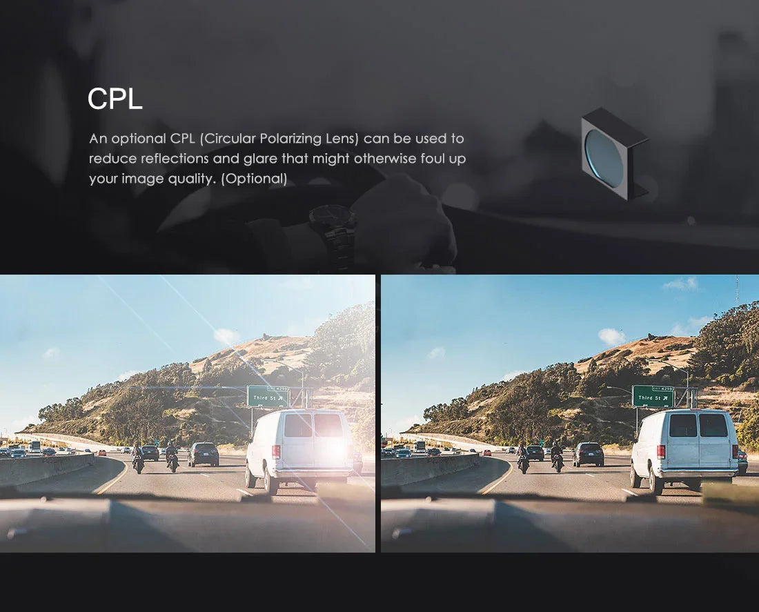 VIOFO A119 V3 2K Car Parking Mode G-Sensor Rota Lens