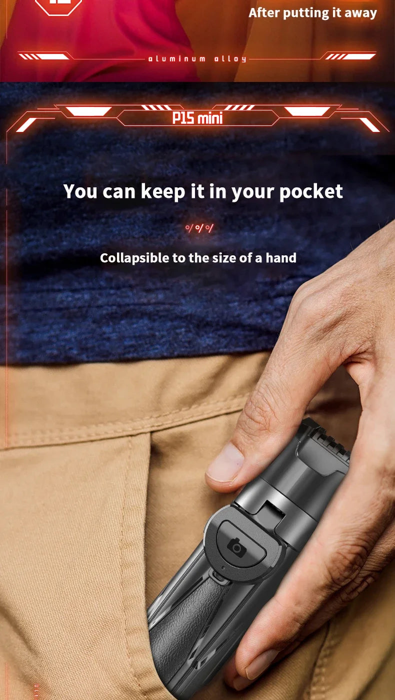 Portable Bluetooth Selfie Stick Tripod with Remote