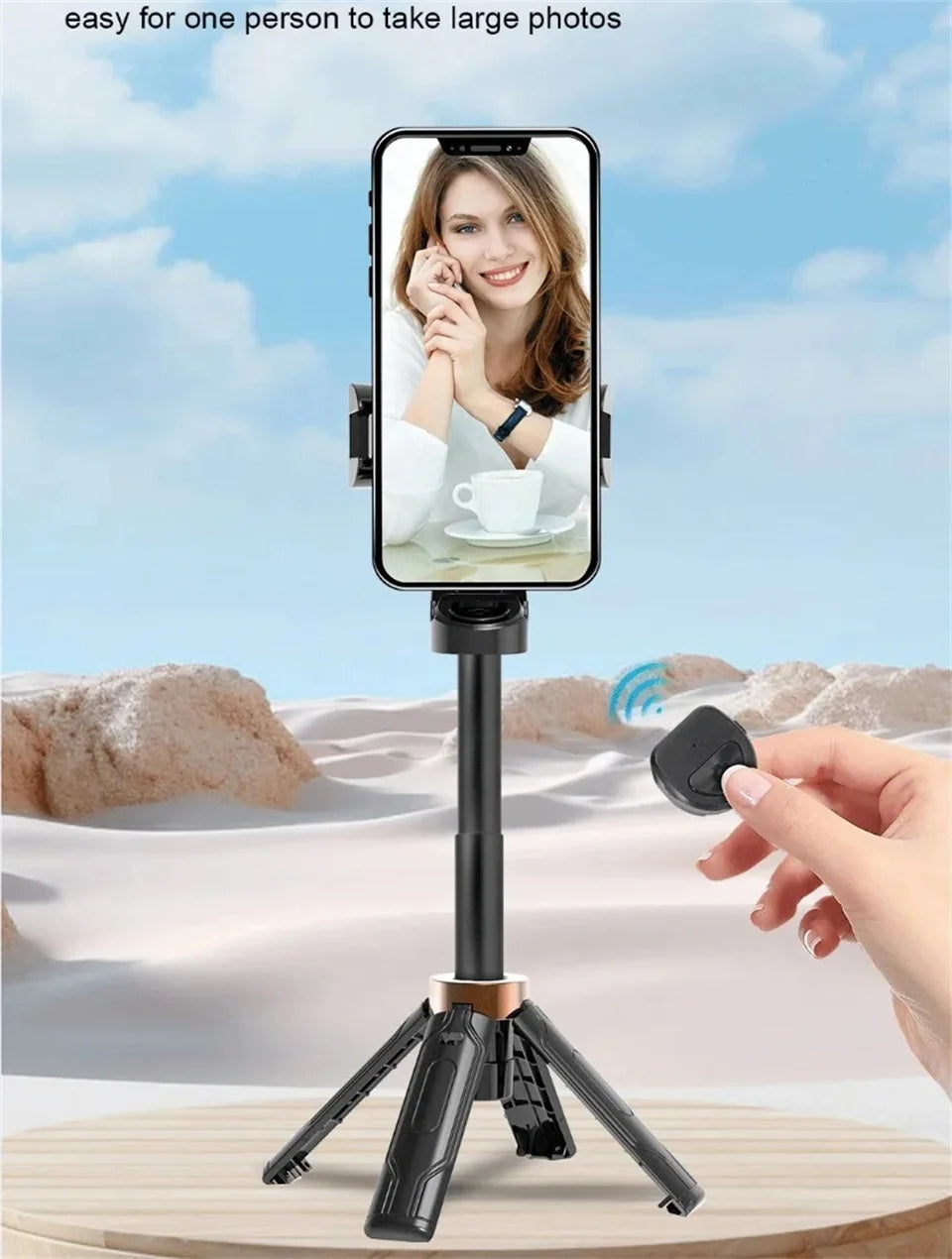 Mobile selfie stick handle tripod photography tool stabilizer