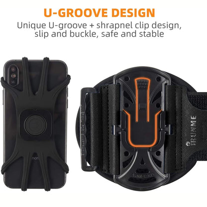 Running Wristband Phone Holder 360°Rotation Detachable Sports
