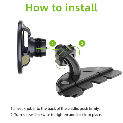 Magnetic Car CD Slot Mount Magsafe Phone Holder Universal