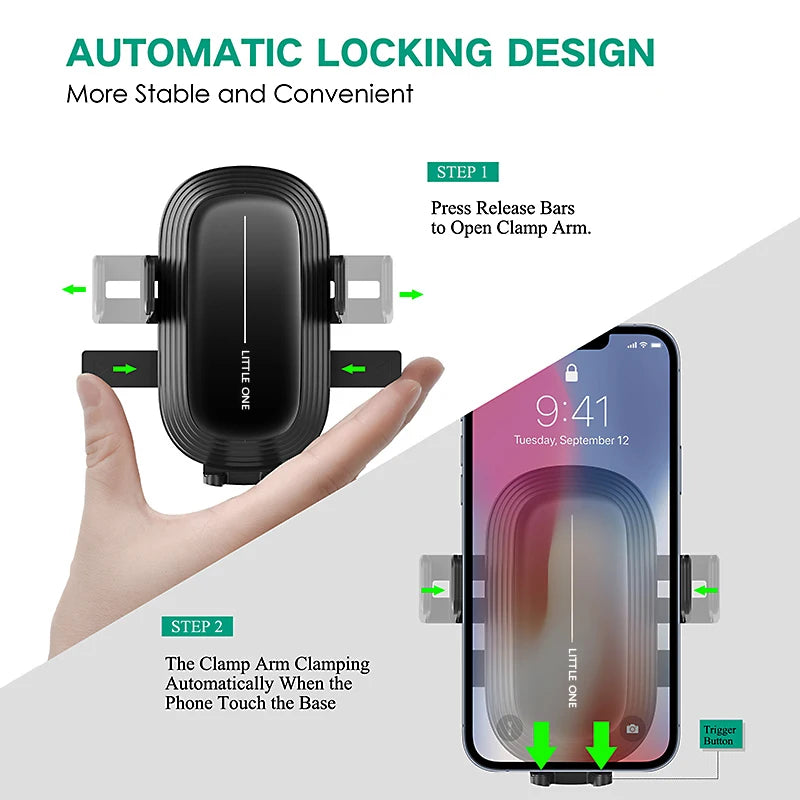 Wireless Charging Magnetic Phone Holder Car Magsafe