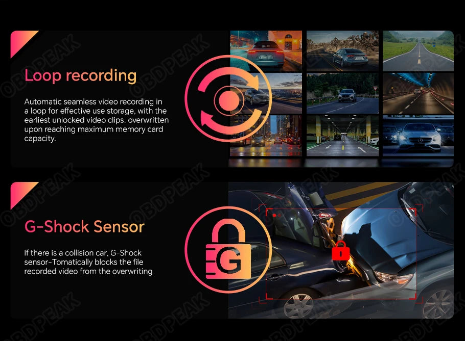 K2 Pro 11.3" Car DVR 4K Camera Wireless Car play Dash Cam