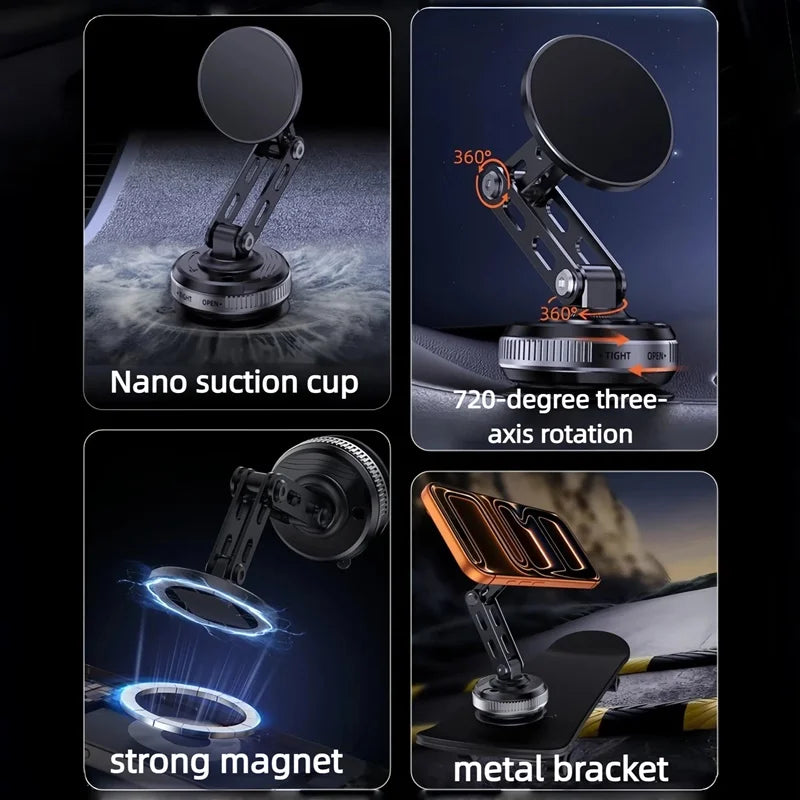 Universal Vacuum Suction Cup Magnetic Car Phone Holder