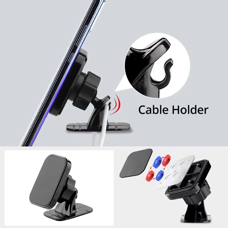 Magnetic Car Holder For IPhone Samsung Mobile Phone Holder Stand