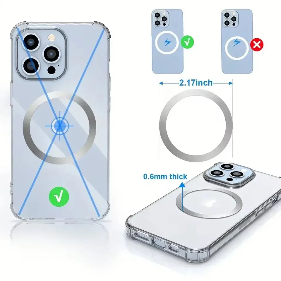 Metal Plate Sticker Ring For Magsafe Wireless Charger Holder