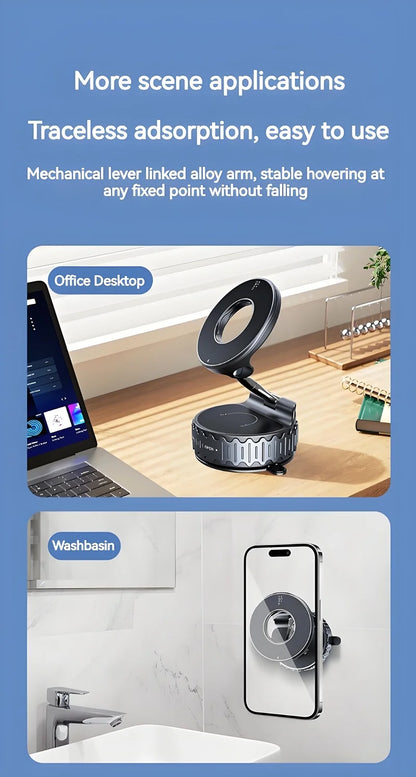 15W Universal Magnetic Car Phone Wireless Charger Holder