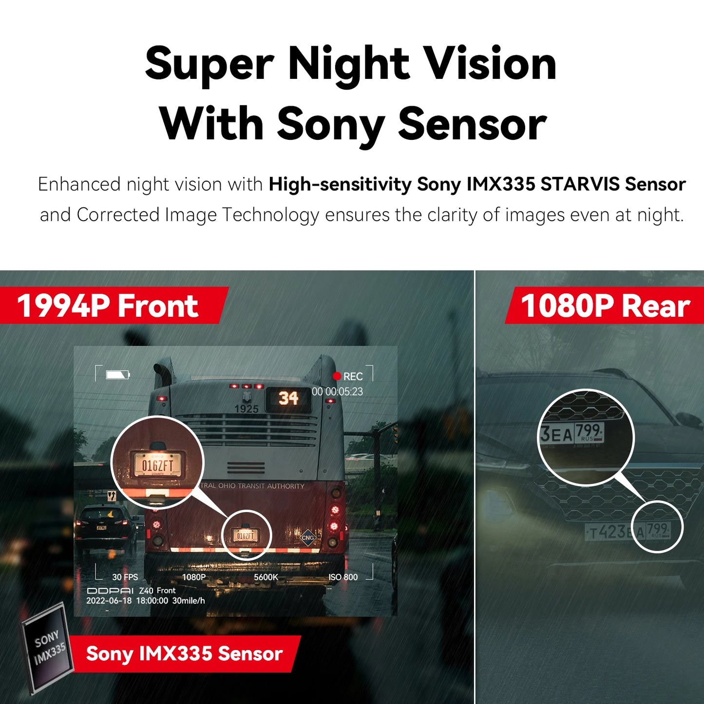 DDPAI Z40 Dash Cam Car Camera Recorder Wifi DVR