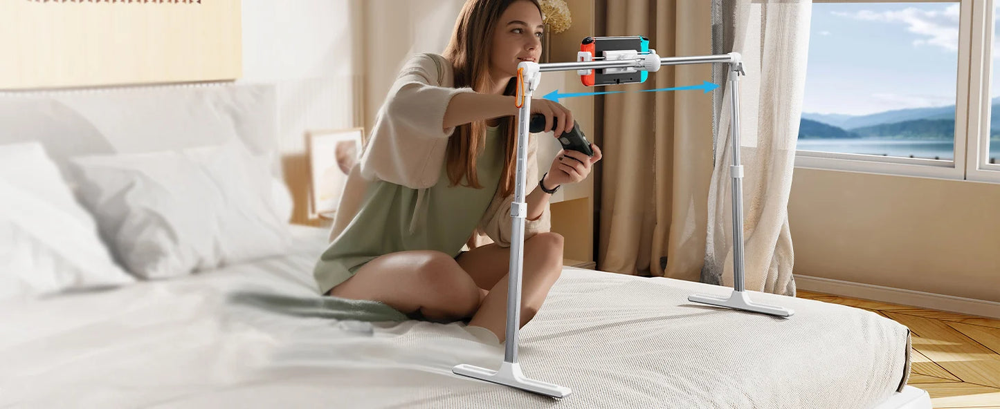 Eary Foldable Tablet Phone Holder Stand for Bed Overhead Mount