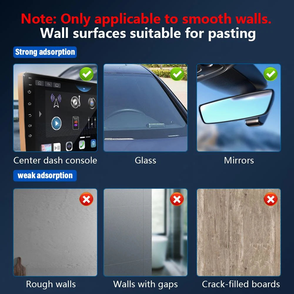 Car Phone Holder Magnetic Mount 360° Rotating Vacuum