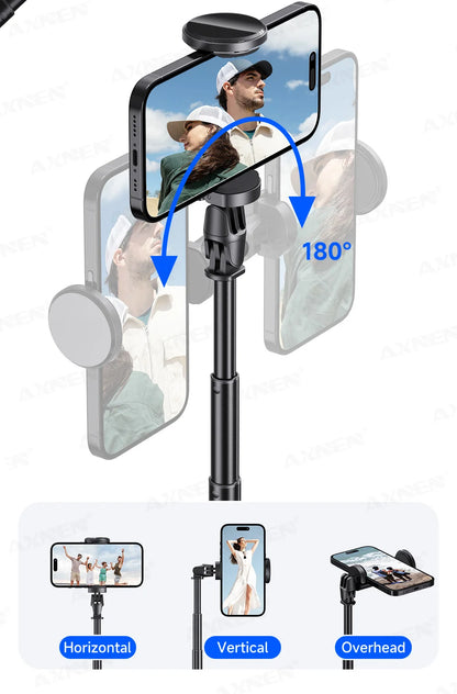 Bluetooth Selfie Stick Tripod Auto Pop-Up Foldable Holder