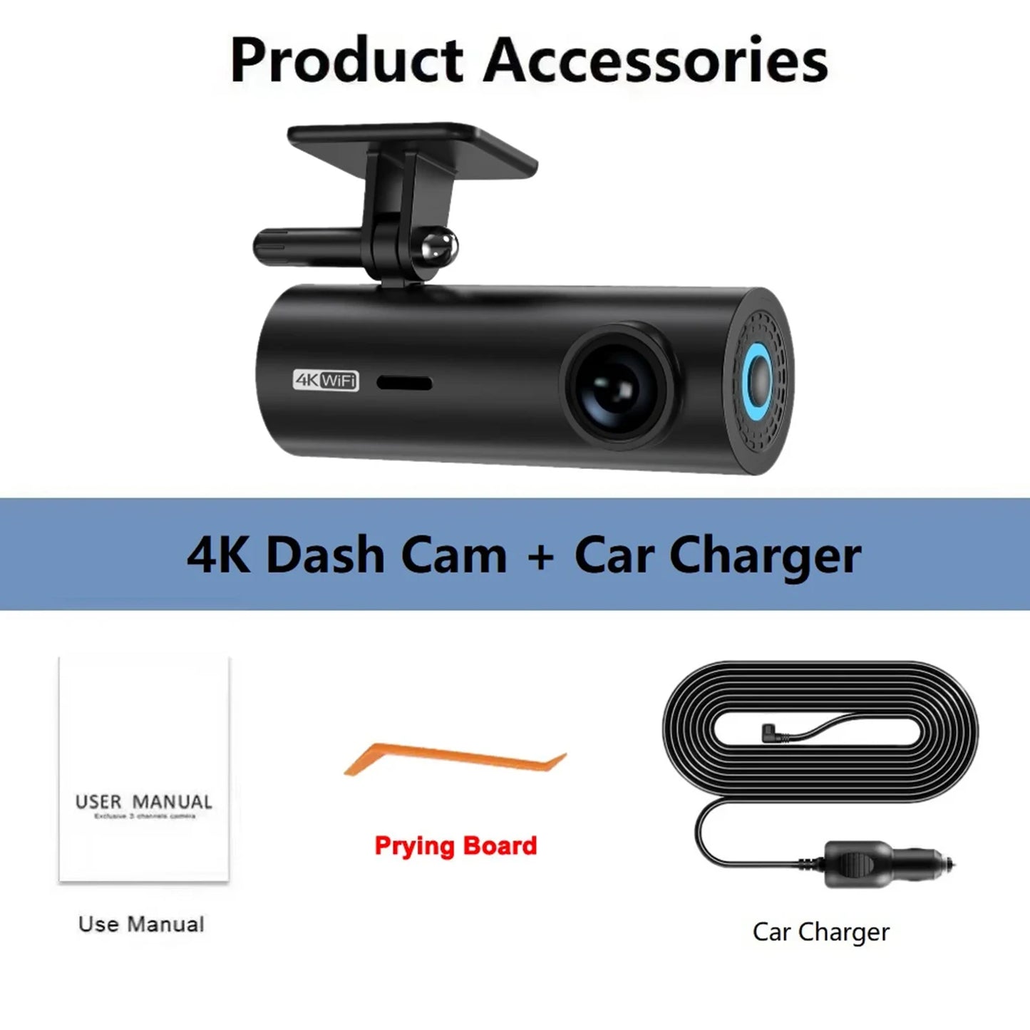 Car Dvr Dashcam 4K Dash Cam For Cars Drive Video Recorder