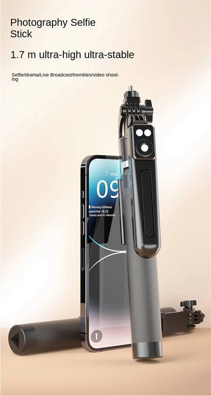 BSLIUFANG Selfie Stick Wireless Tripod Stand with Light