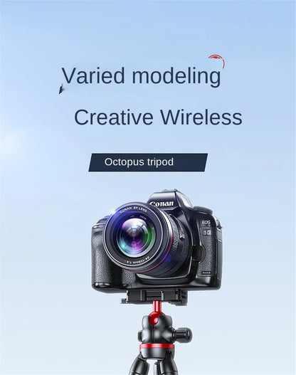 Flexible Octopus Tripod for Phone Camera DSLR 2in1 Design