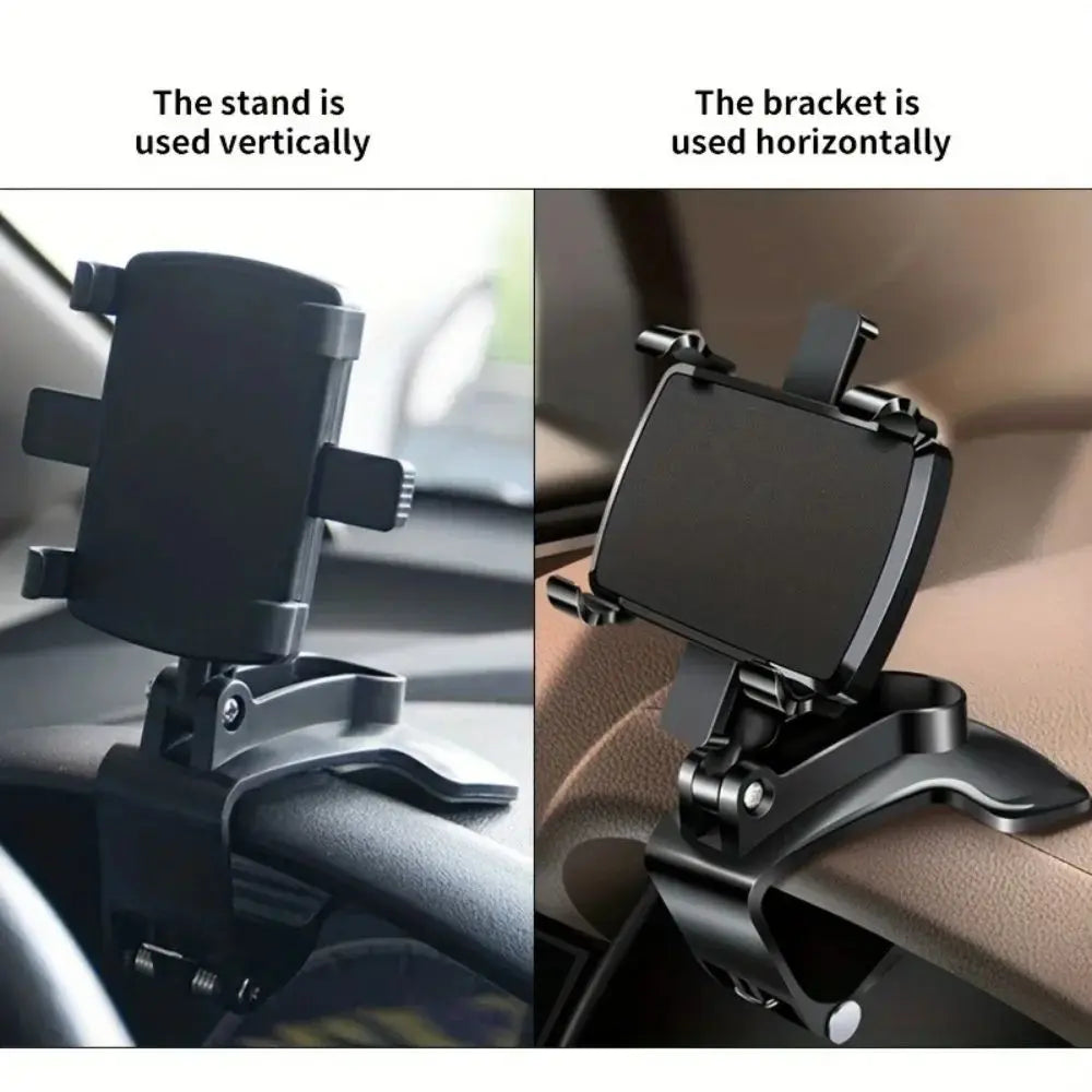 360° Rotation Car Phone Holder Stand Dashboard Car Clip
