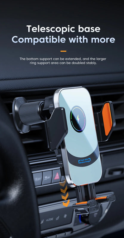 66W Wireless Car Phone Holder Fast Charging Magnetic Charger
