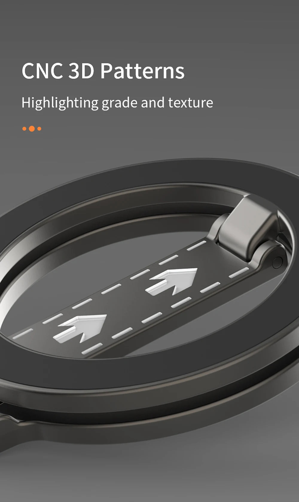 Double-Sided Magnetic Attraction Cell Phone Circular Holder
