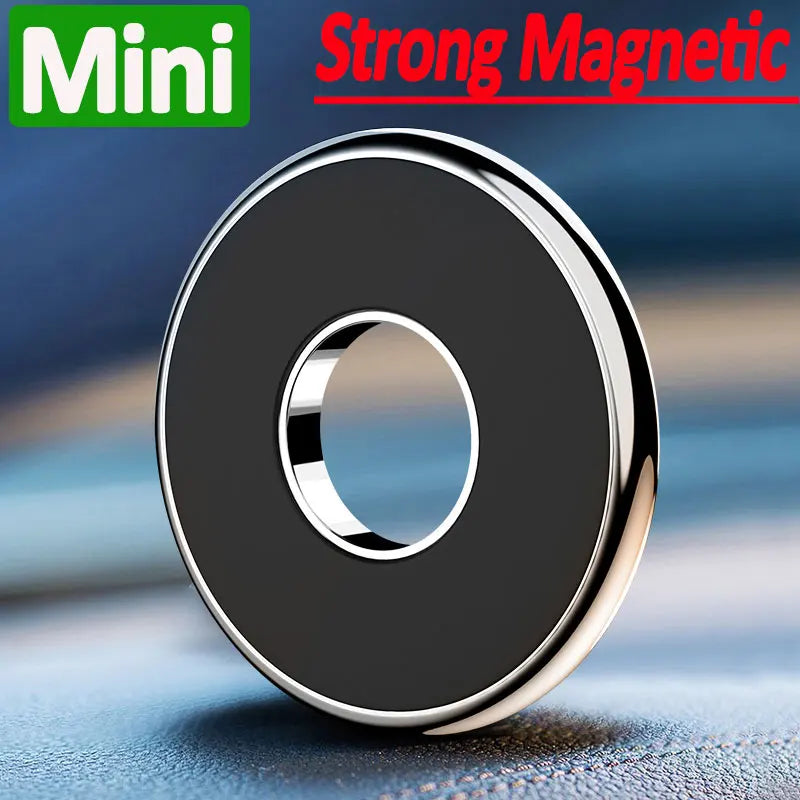 Magnetic Car Phone Holder Round Metal Strong Magnet GPS Bracket