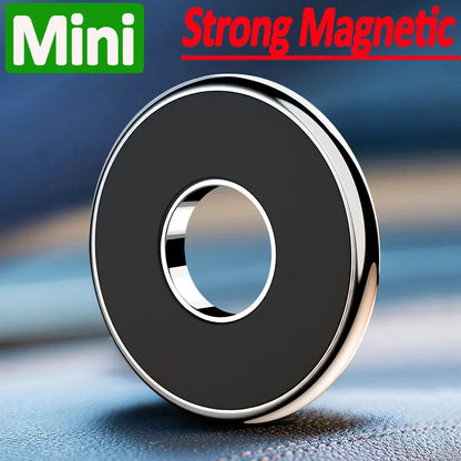 Magnetic Car Phone Holder Round Metal Strong Magnet GPS Bracket