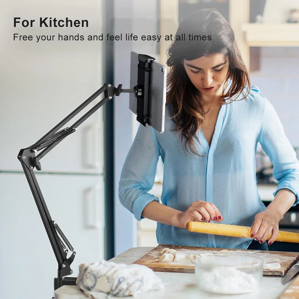 Tablet Stand Holder for Bed Rotatable Phone Stand Holder Long Arm
