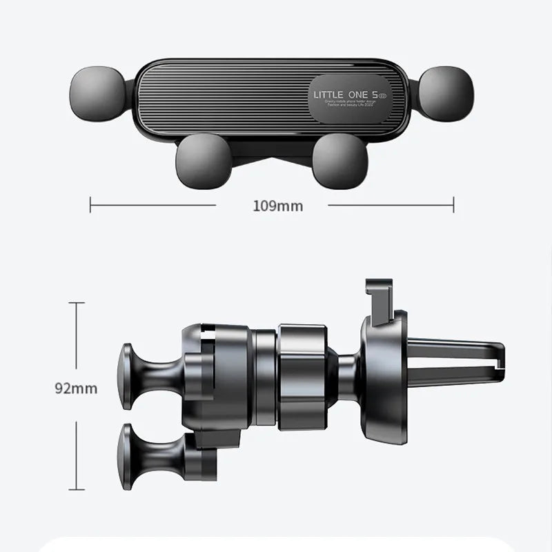 Gravity Car Phone Holder Air Vent Clip Mount Mobile Cell Phone Stand