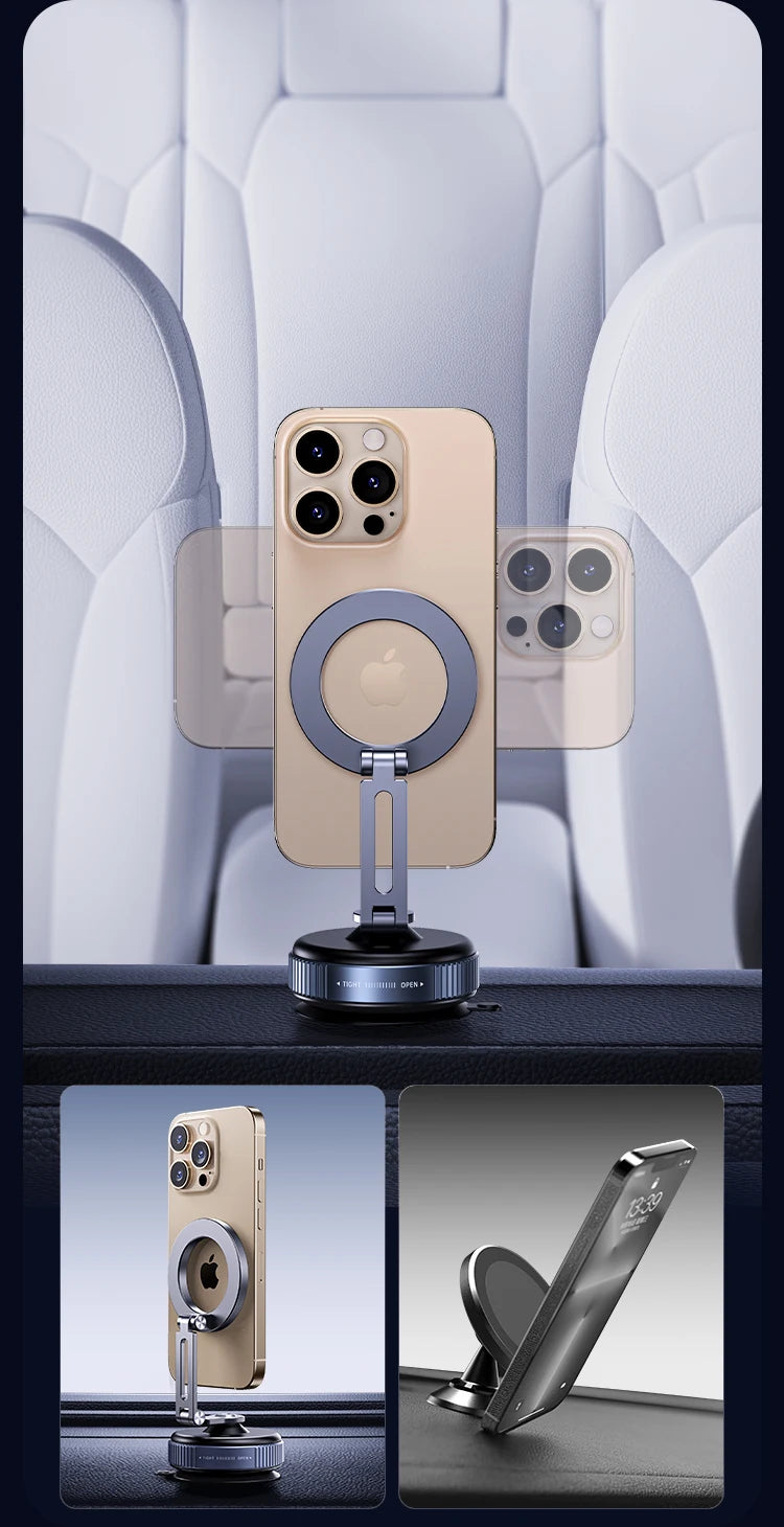 Vacuum Adsorption Car Magnetic Phone Holder