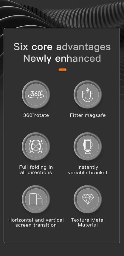 For MagSafe Double Sided Magnetic Phone Ring Holder