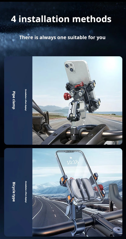 Aluminum Motorcycle Phone Mount Cellphone Holder