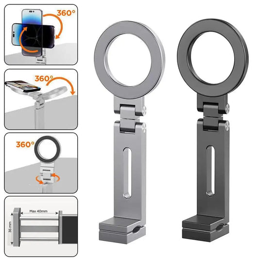 Adjustable Magnetic Phone Holder Travel Essentials Flexible Rotation