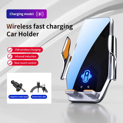 Max 66W Magnetic Head Car Phone Holder 15W Wireless Charger