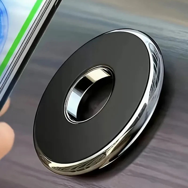 Magnetic Car Phone Holder Round Metal Strong Magnet GPS Bracket