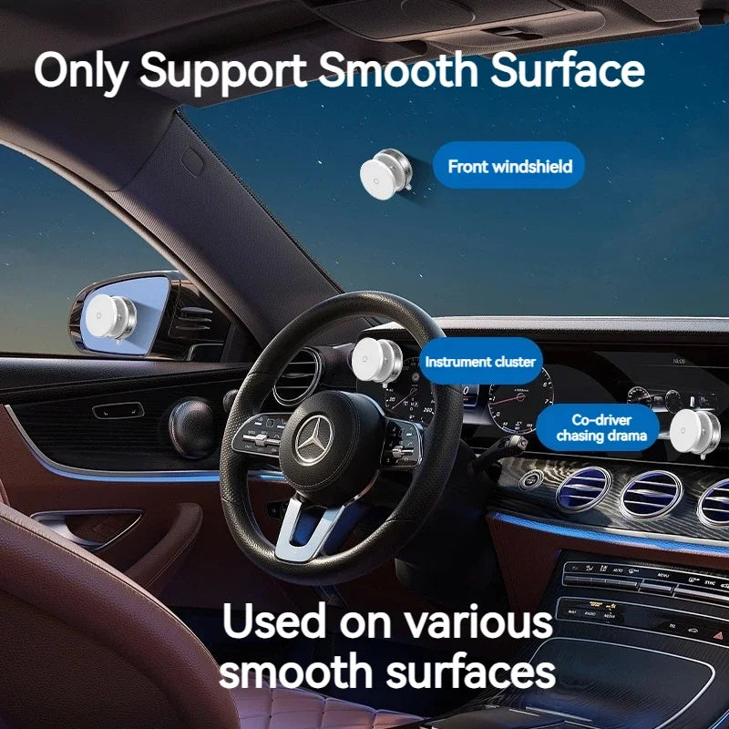 Vacuum Suction Magnetic Car Phone Holder for Glass Surface