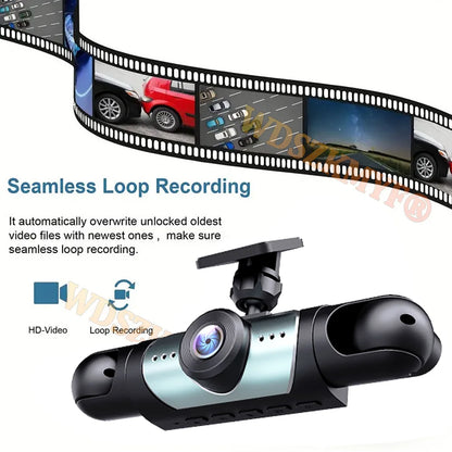 4 Lens Car DVR 360 Degrees Video Recorder 1080P Dash Cam