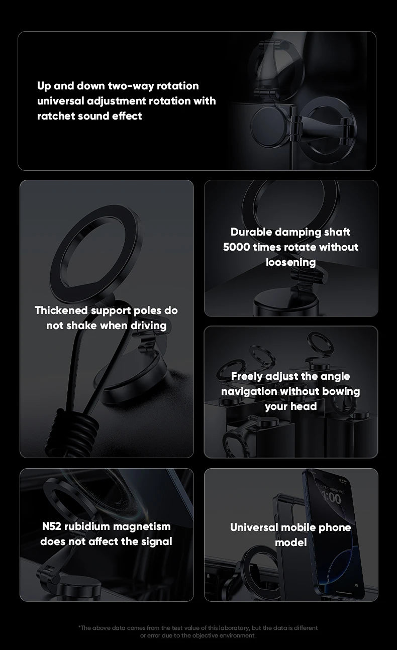 Magnetic Magsafe Car Phone Holder For Vehicles Mobile Support