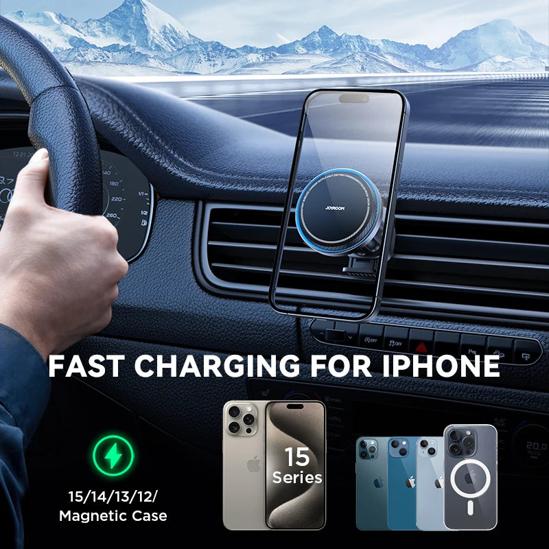 JOYROOM Magnetic Car Mount Charger Cooling Fast Charging