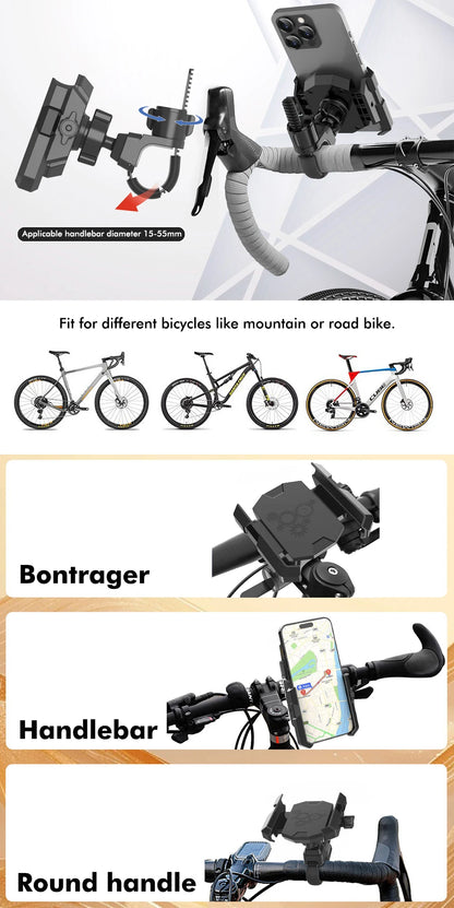 New Universal Cell Phone Clamp for Stroller Phone Holder Mount