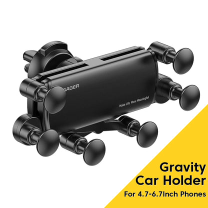 Essager Gravity Car Phone Holder Air Vent Clip Mount Stand
