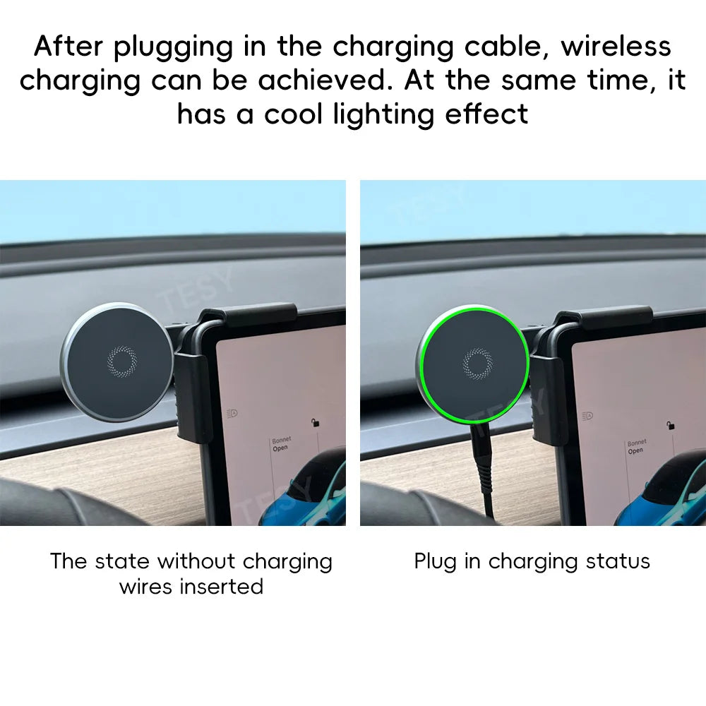 Car Phone Mount Holder 15W Magnetic Magsafe Wireless Charger