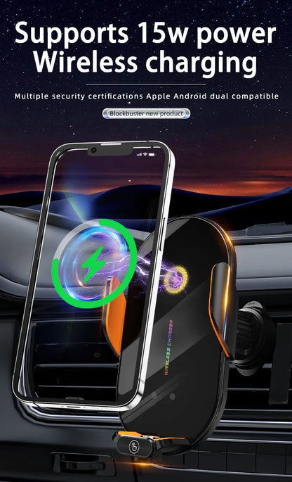 Car Wireless Phone Holder Stand 66W Fast Charging Station Charger