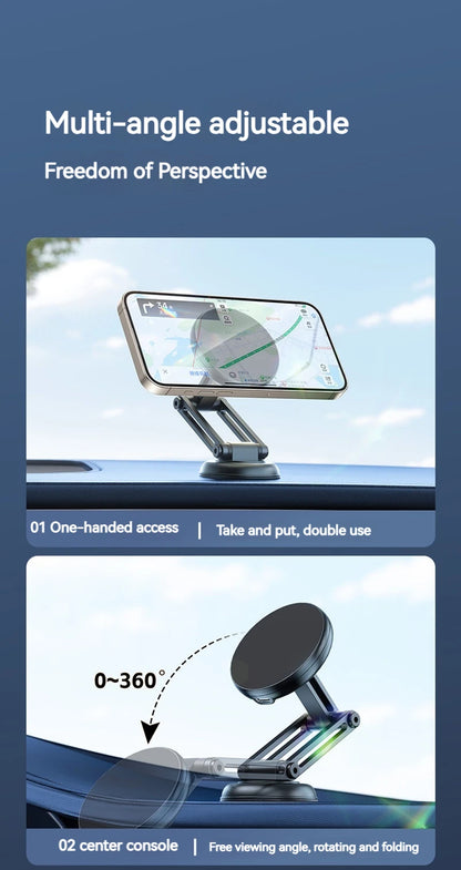 15W Metal Magnetic Car Phone Holder Wireless Charger