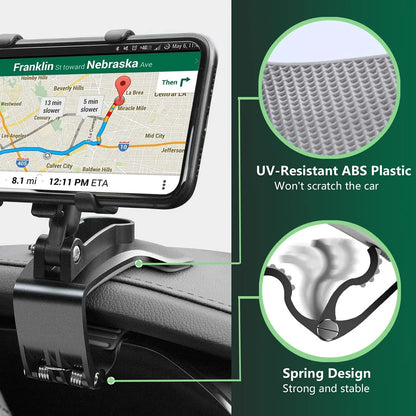 360 Degree Rotation Car Phone Holder Stand Universal Car Clip Mount